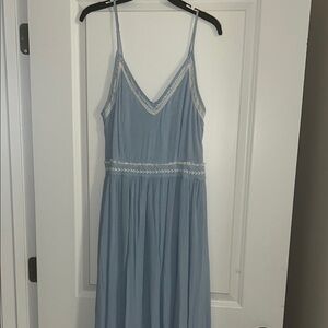 Japna Blue Spaghetti Strap Maxi Dress for Weddings